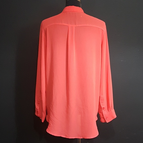 Timing Orange Blouse Top - Picture 3 of 5